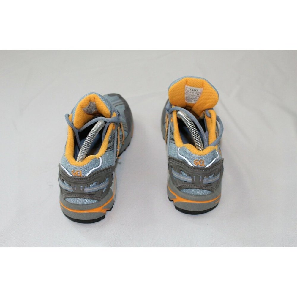 Asics Gel Trail Attack 7 gray orange Running Shoes T161N - Women's Size 7.5 - Picture 3 of 7